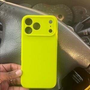 Lime Green Silicone Phone Case